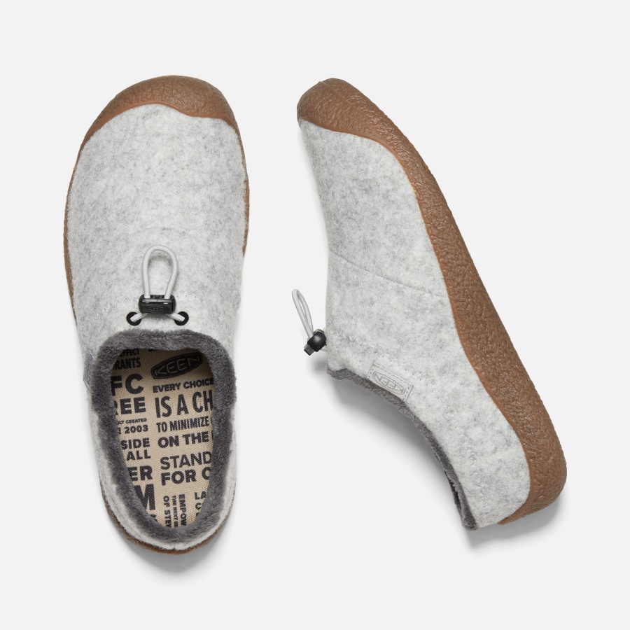 Keen Light Gray Wool-Vapor Women's Howser III Slide