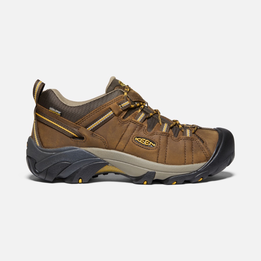Keen Cascade Brown-Golden Yellow Men's Targhee II Waterproof Wide