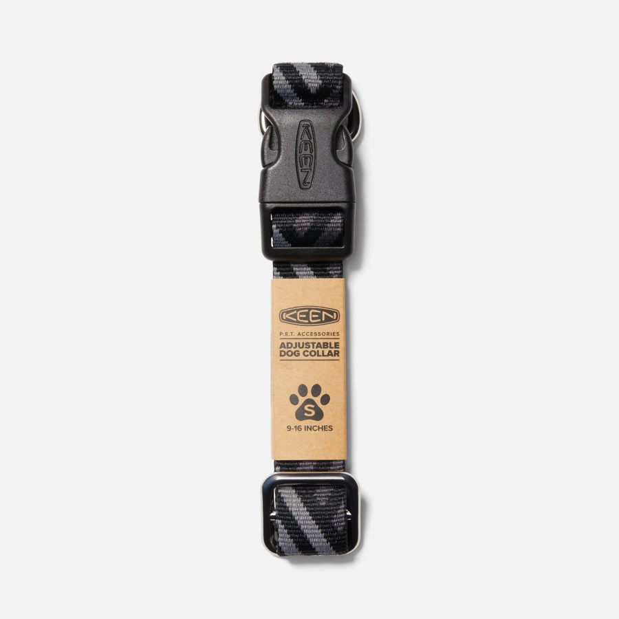 Black-Steel Grey KEEN Dog Collar Keen