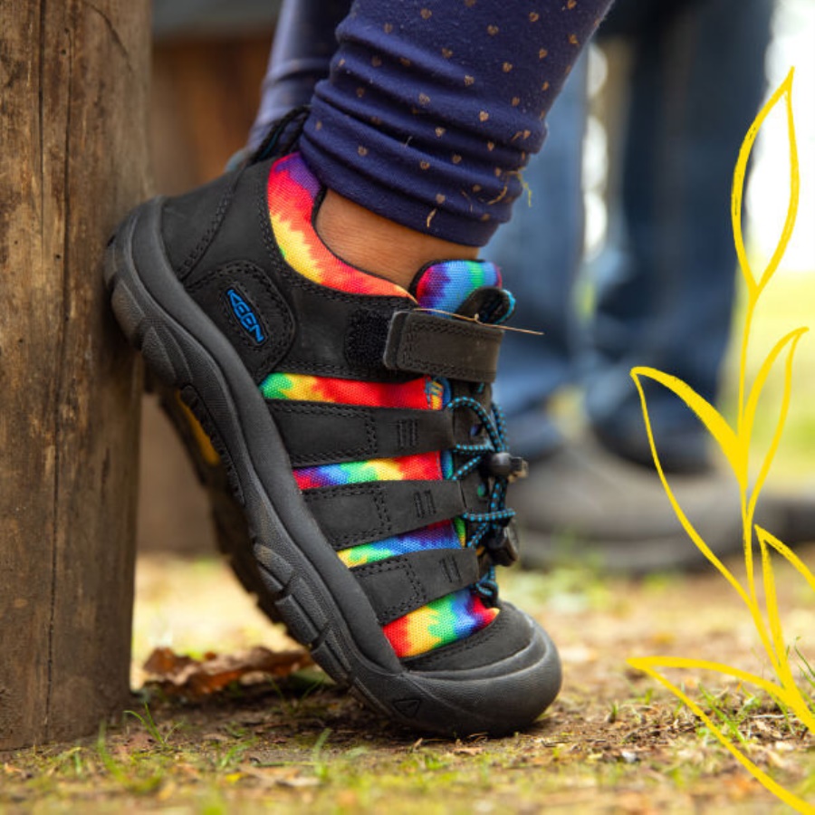 Keen Black-Original Tie Dye Big Kids’ Newport Shoe