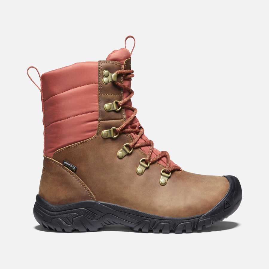 Toasted Coconut-Redwood Women's Greta Waterproof Boot Keen