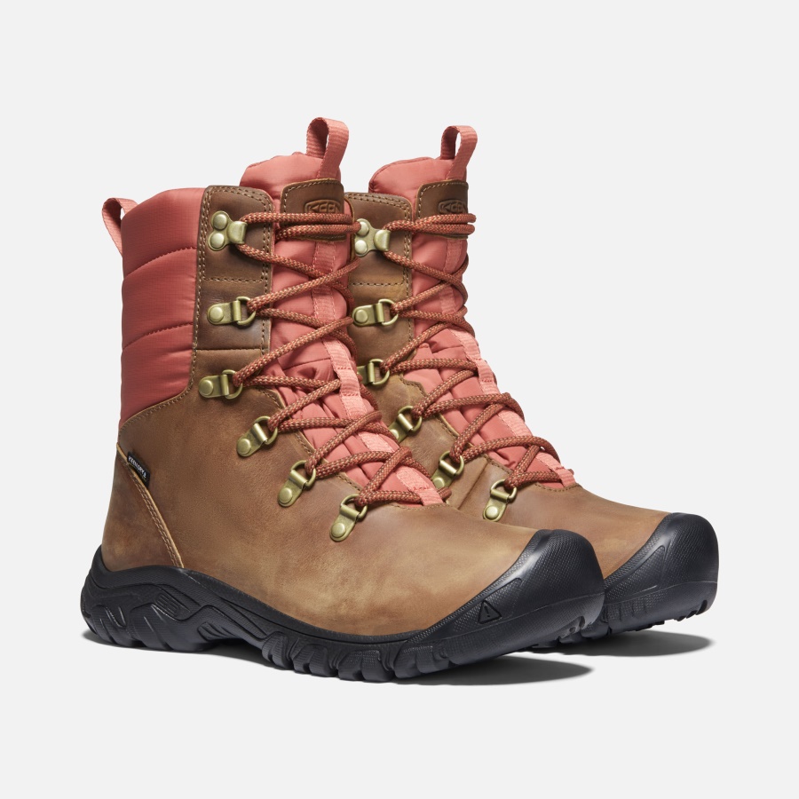 Toasted Coconut-Redwood Women's Greta Waterproof Boot Keen