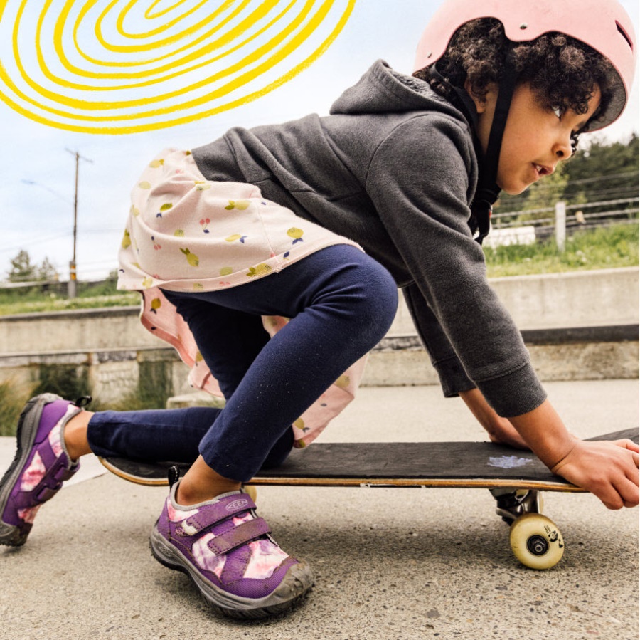 Black-Silver Little Kids' Speed Hound Keen