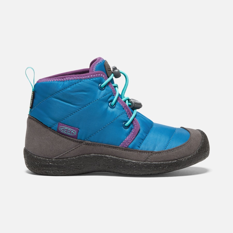 Mykonos Blue-Atlantis Big Kids' Howser II Waterproof Chukka Keen