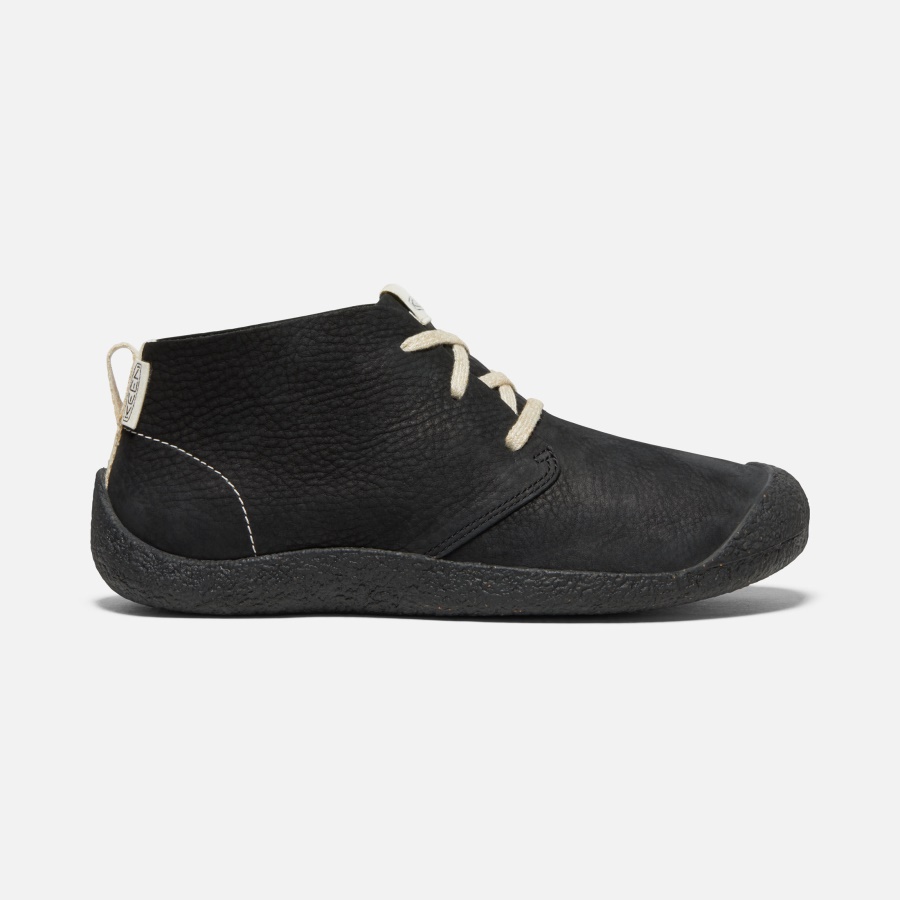 Black-Black Men's Mosey Leather Chukka Keen