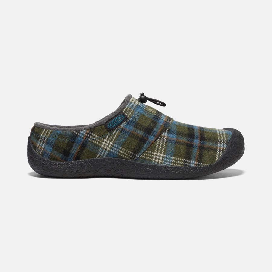 Green Plaid-Black Keen Men's Howser III Slide