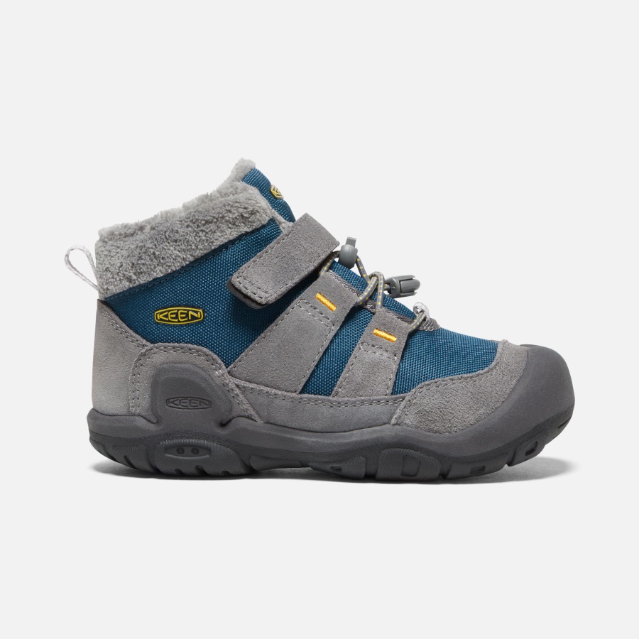 Steel Grey-Blue Wing Teal Little Kids' Knotch Chukka Keen
