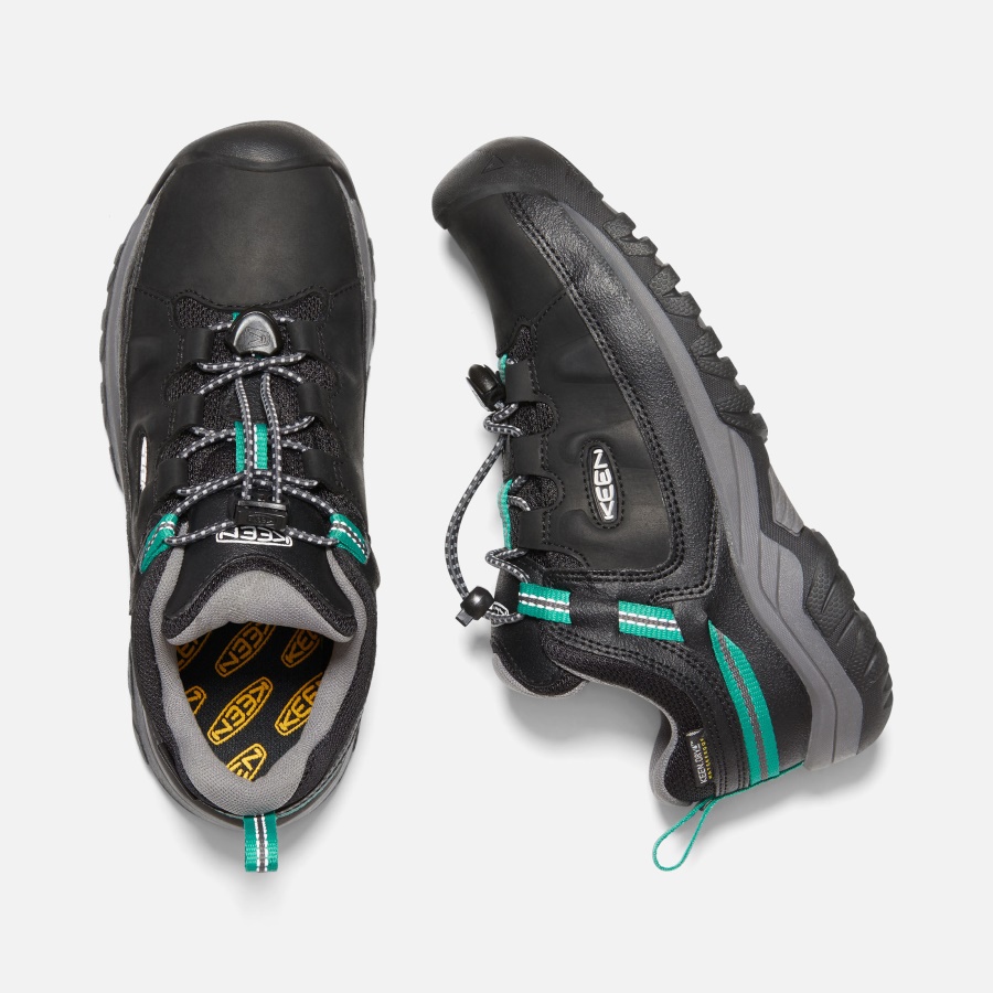 Black-Star White Big Kids' Targhee Waterproof Shoe Keen