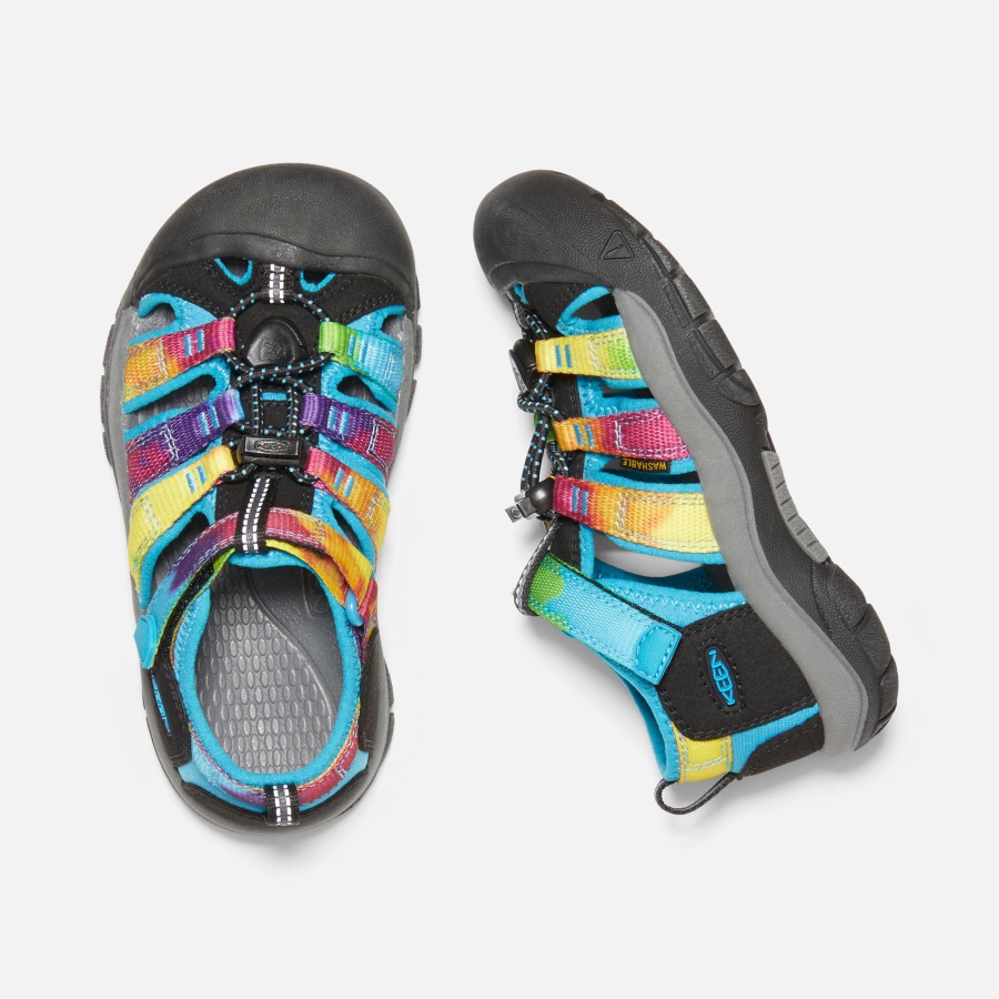 Rainbow Tie Dye Keen Little Kids' Newport H2