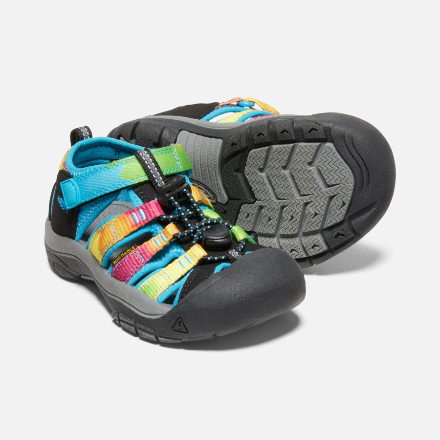 Rainbow Tie Dye Keen Little Kids' Newport H2