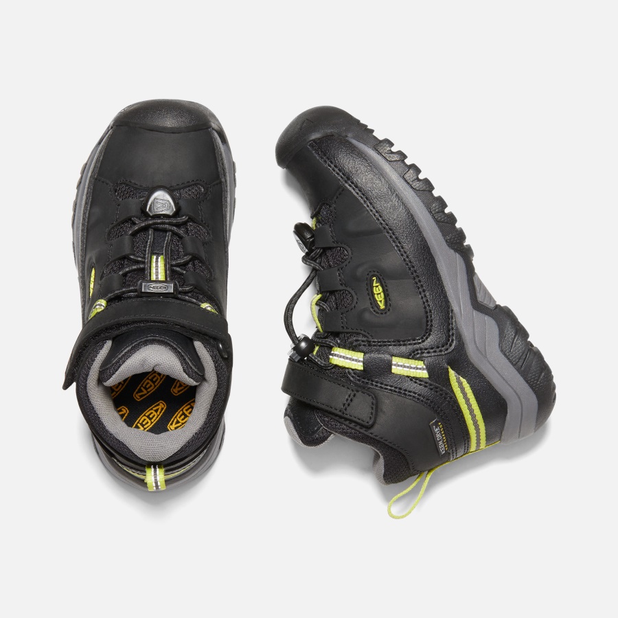 Black-Steel Grey Little Kids' Targhee Waterproof Boot Keen