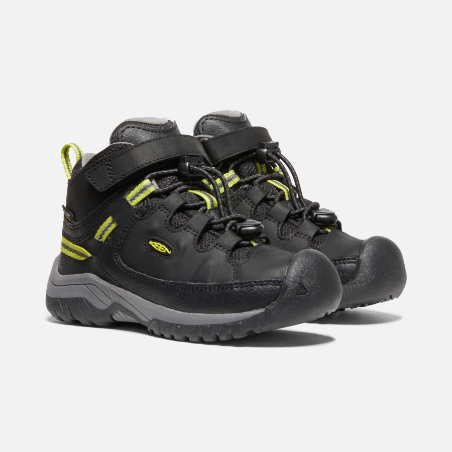 Black-Steel Grey Little Kids' Targhee Waterproof Boot Keen