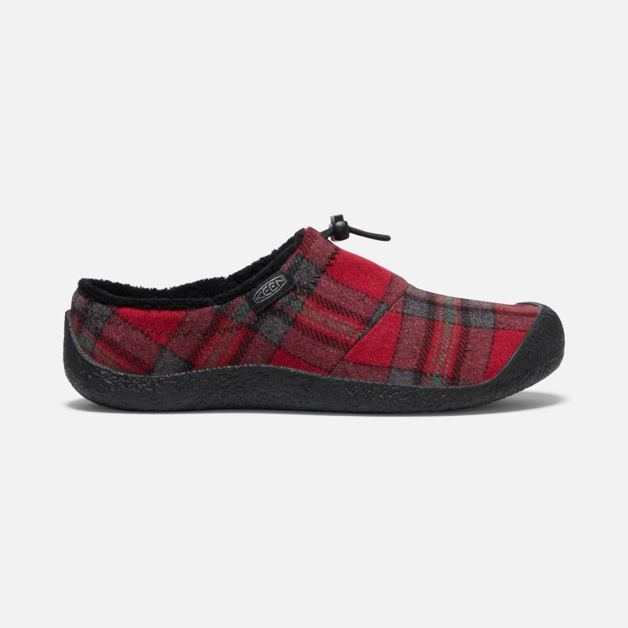 Red Plaid-Steel Grey Keen Women's Howser III Slide