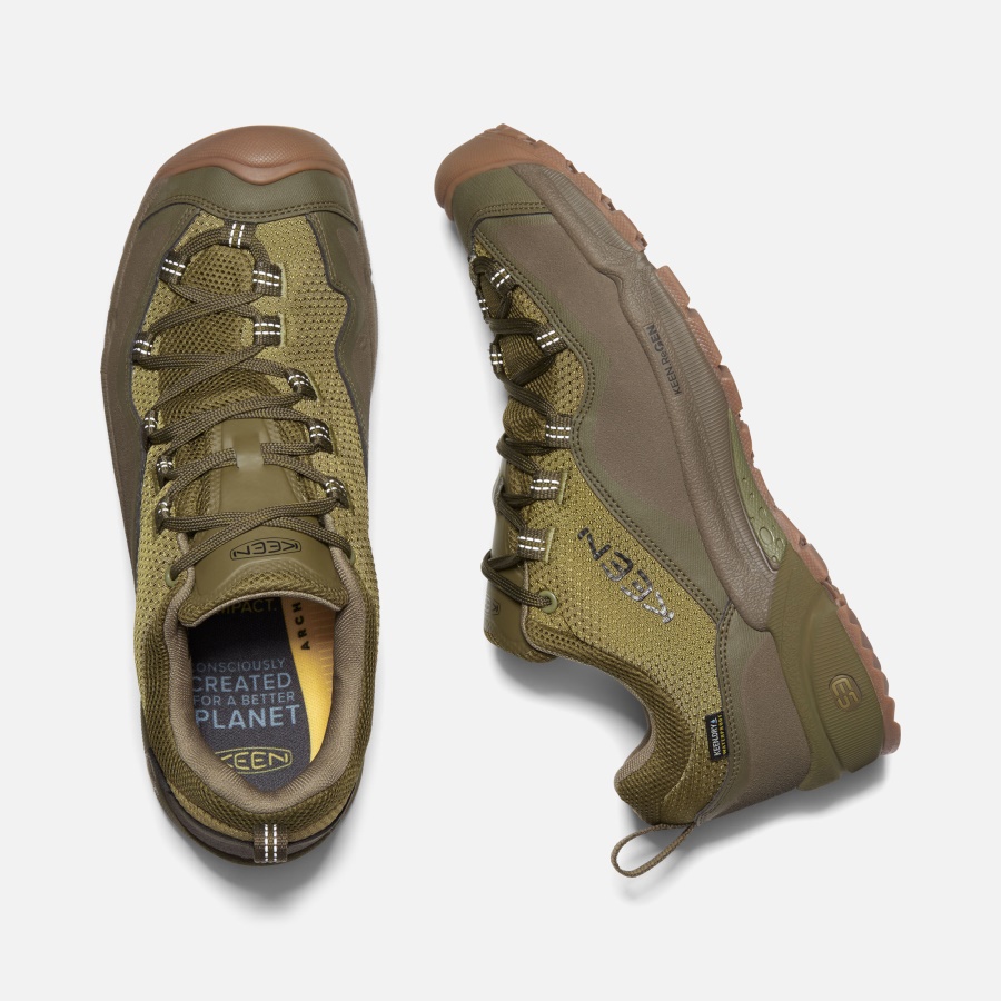 Olive Drab-Dark Olive Men's Wasatch Crest Waterproof Keen