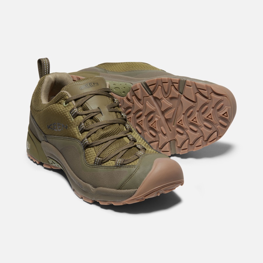 Olive Drab-Dark Olive Men's Wasatch Crest Waterproof Keen