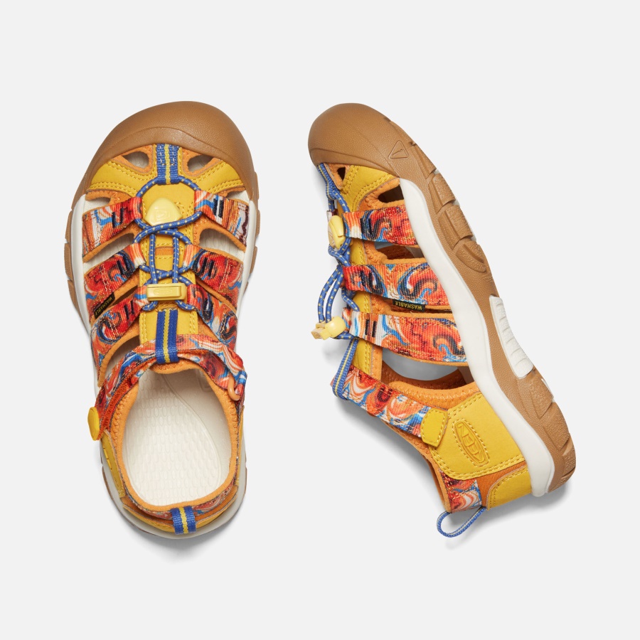 Keen Orange Peel-Yellow Big Kids' Newport x Outdoor Afro