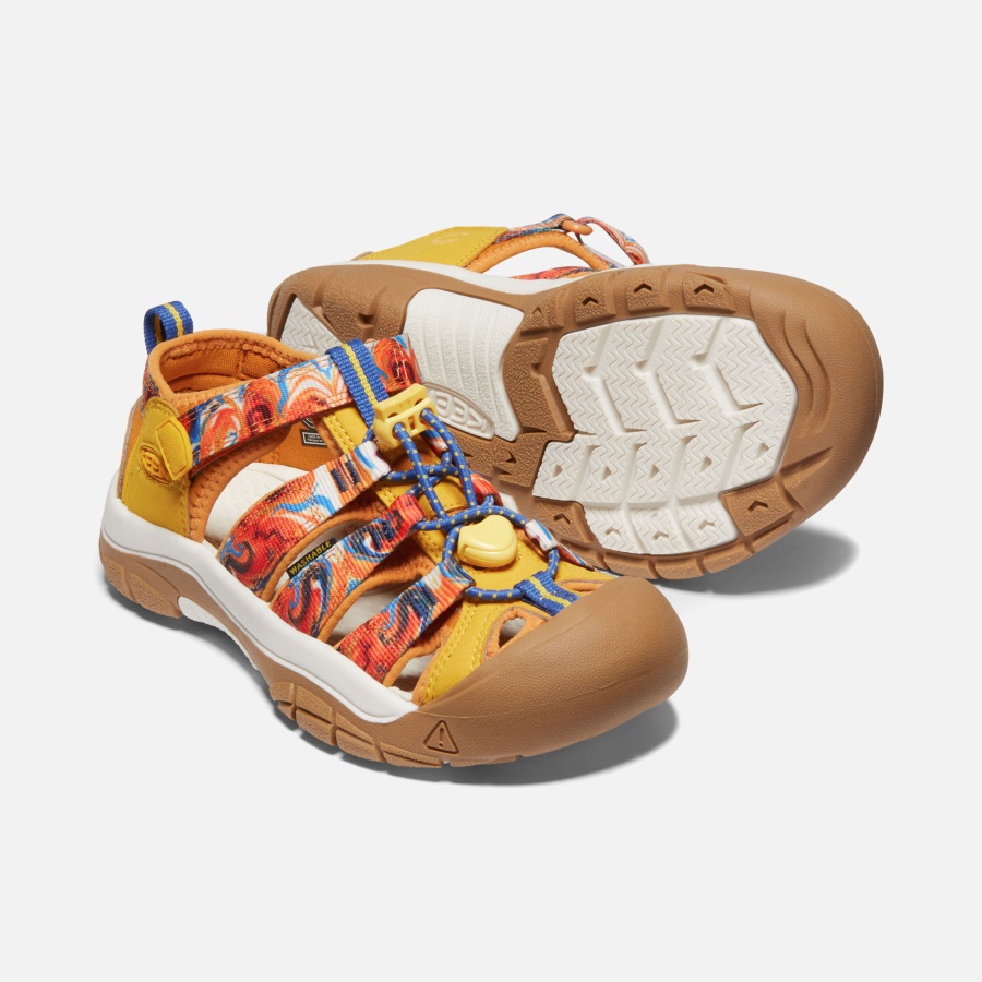 Keen Orange Peel-Yellow Big Kids' Newport x Outdoor Afro