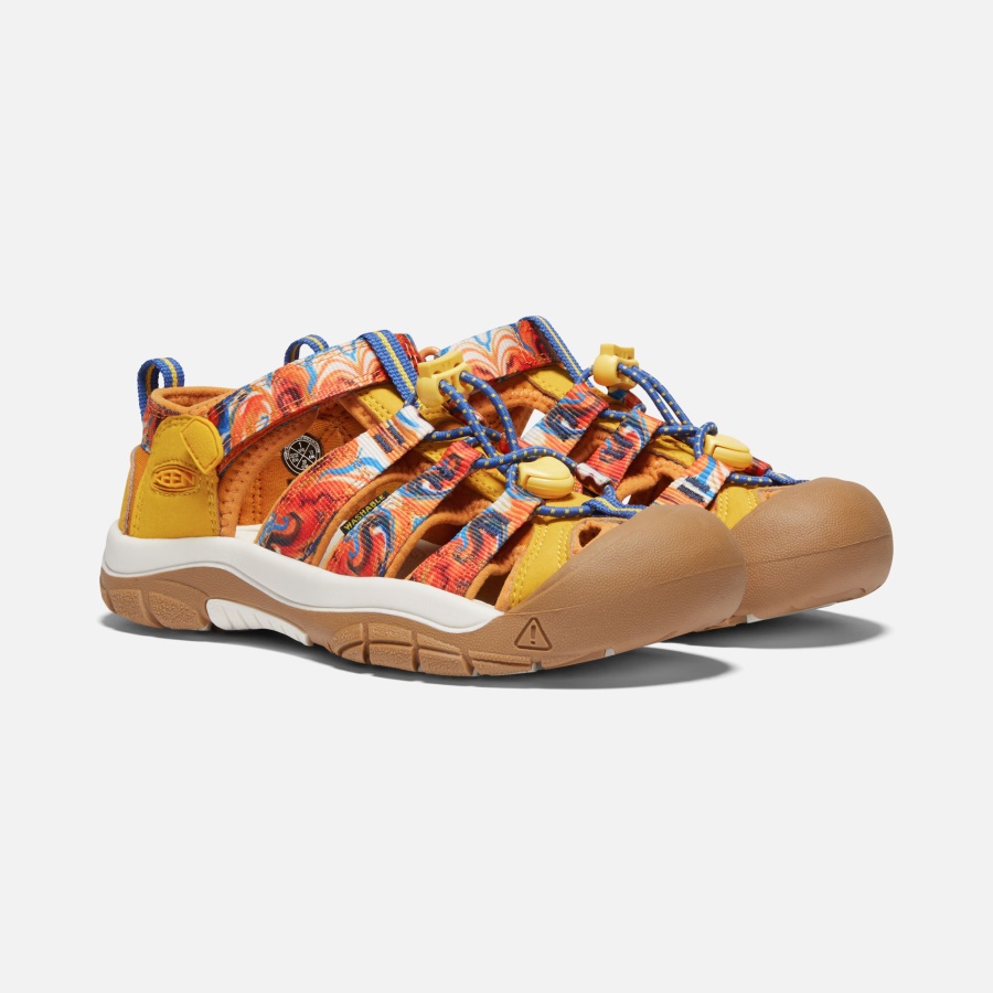Keen Orange Peel-Yellow Big Kids' Newport x Outdoor Afro