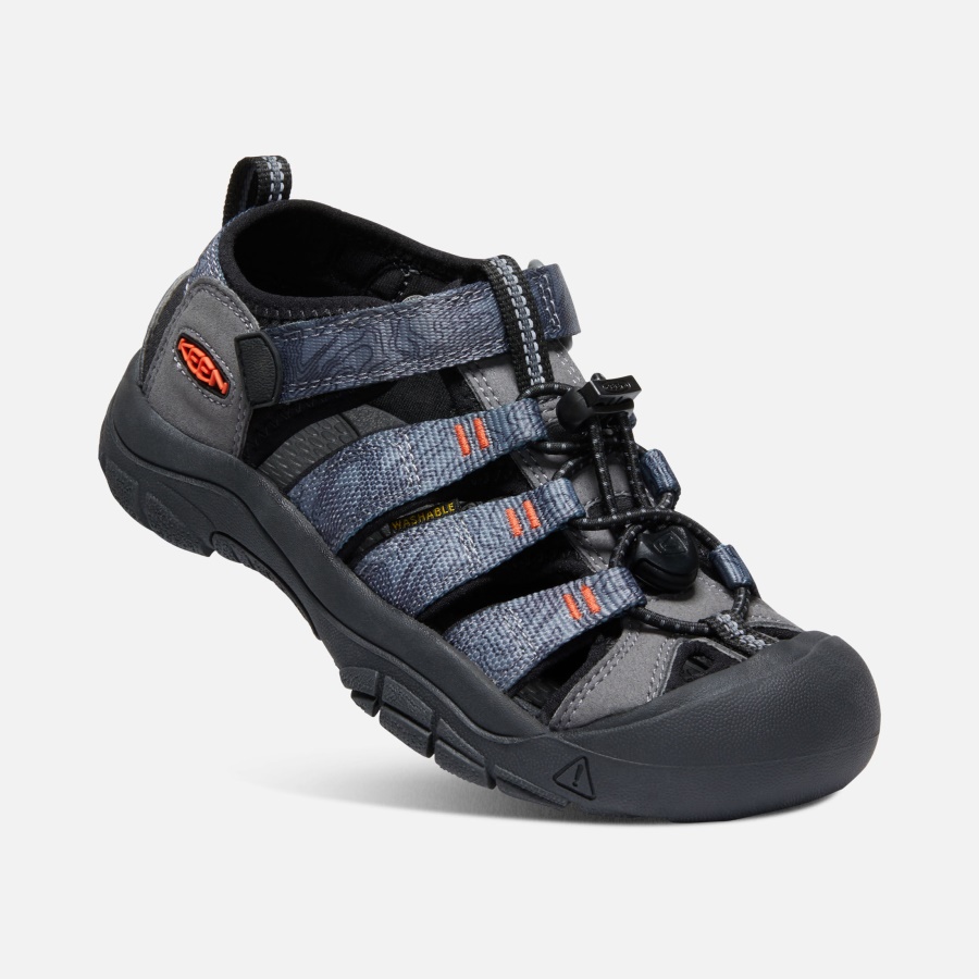 Keen Steel Grey-Black Big Kids' Newport H2