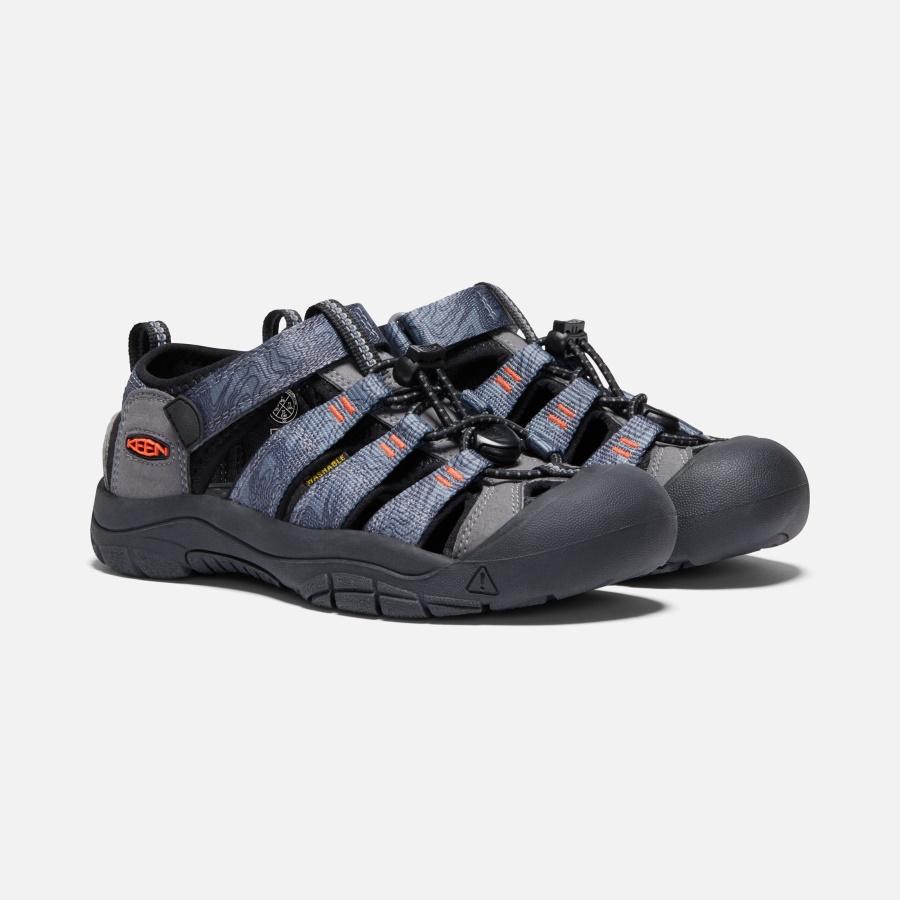 Keen Steel Grey-Black Big Kids' Newport H2